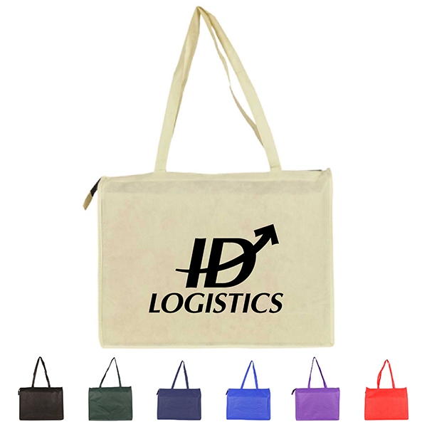 Polypropylene Tote Bag w/Zipper (Extra Large)