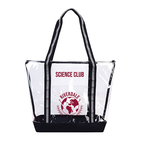 Clear Tote With Zipper