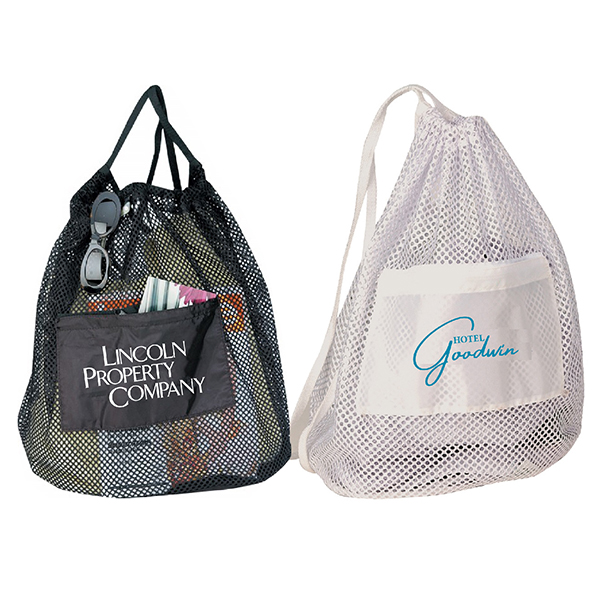 Nylon Drawstring Mesh Tote Bag