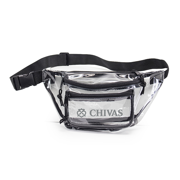 Clear 3-Zipper Fanny Pack