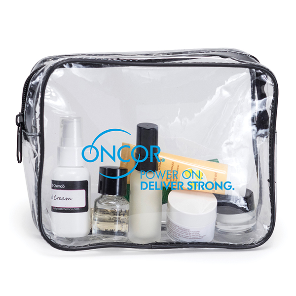 Clear Vinyl Travel Size Cosmetic Bag