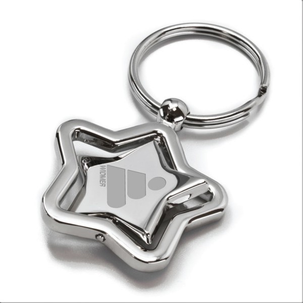 Star Shaped Revolving Keytag