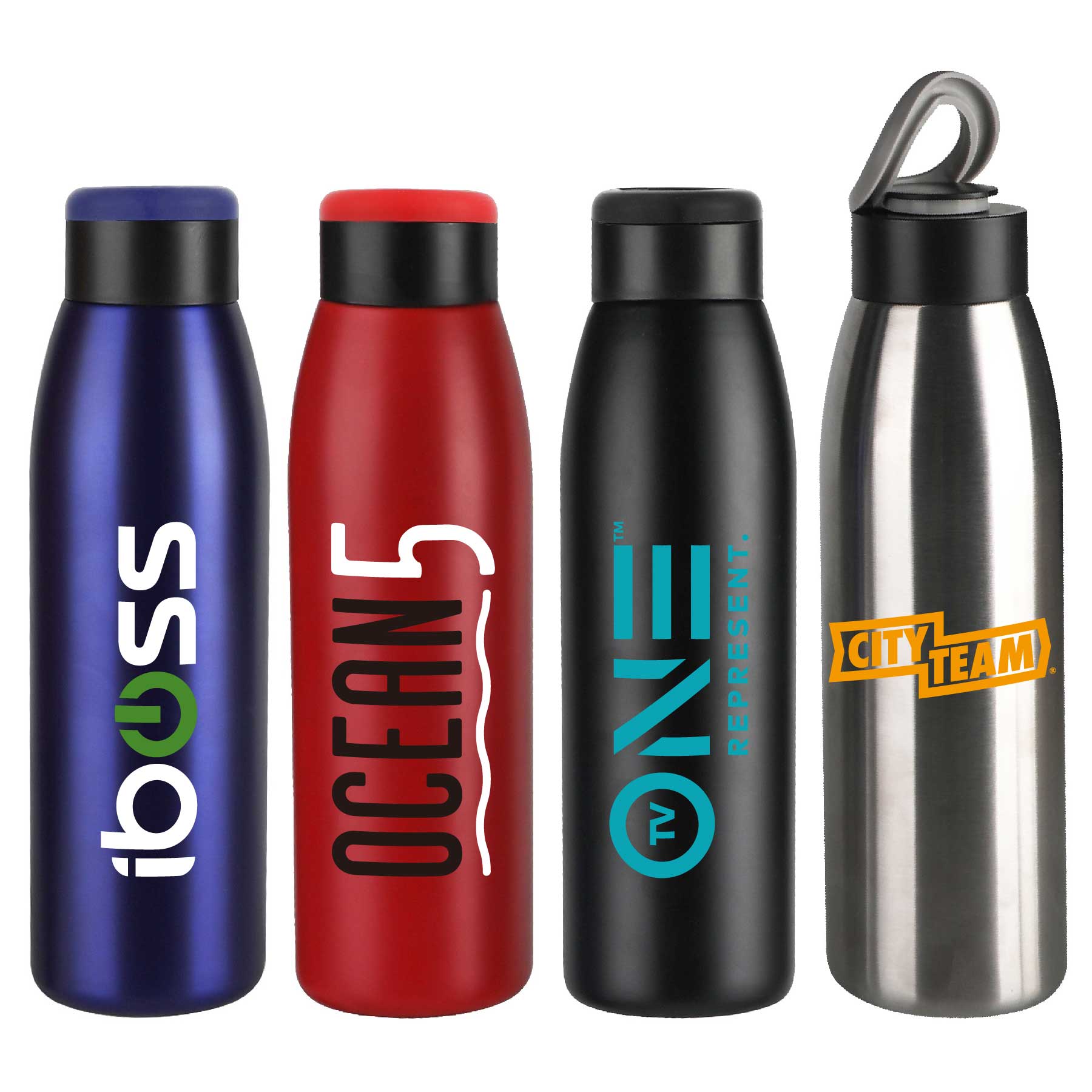 18 oz. Carrying Handle Stainless Steel Vacuum Water Bottle