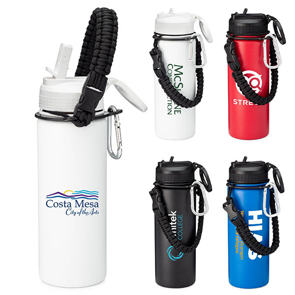 18 oz. Paracord Stainless Steel Vacuum Bottle