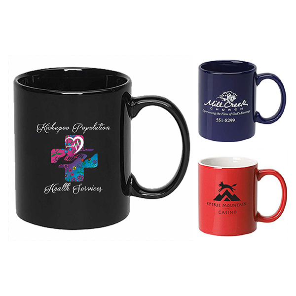 11 oz. Colored C-Handle Mug