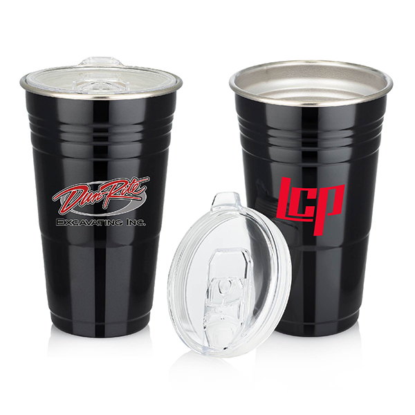 18 oz. Insulated Stainless Stadium Cup with Lid