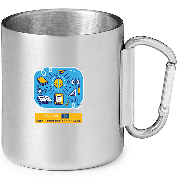 10 oz. Stainless Steel Camping Carabiner Mug